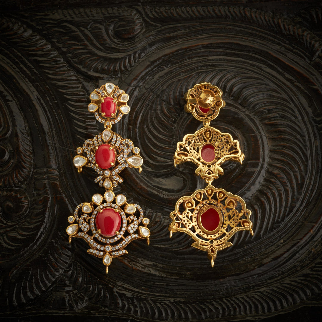 Coral-Grace Victorian Danglers