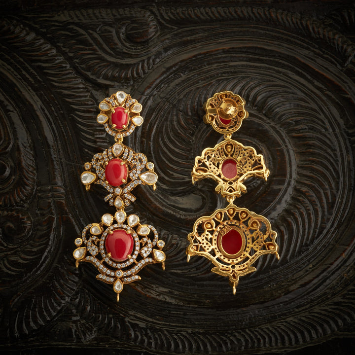 Coral-Grace Victorian Danglers