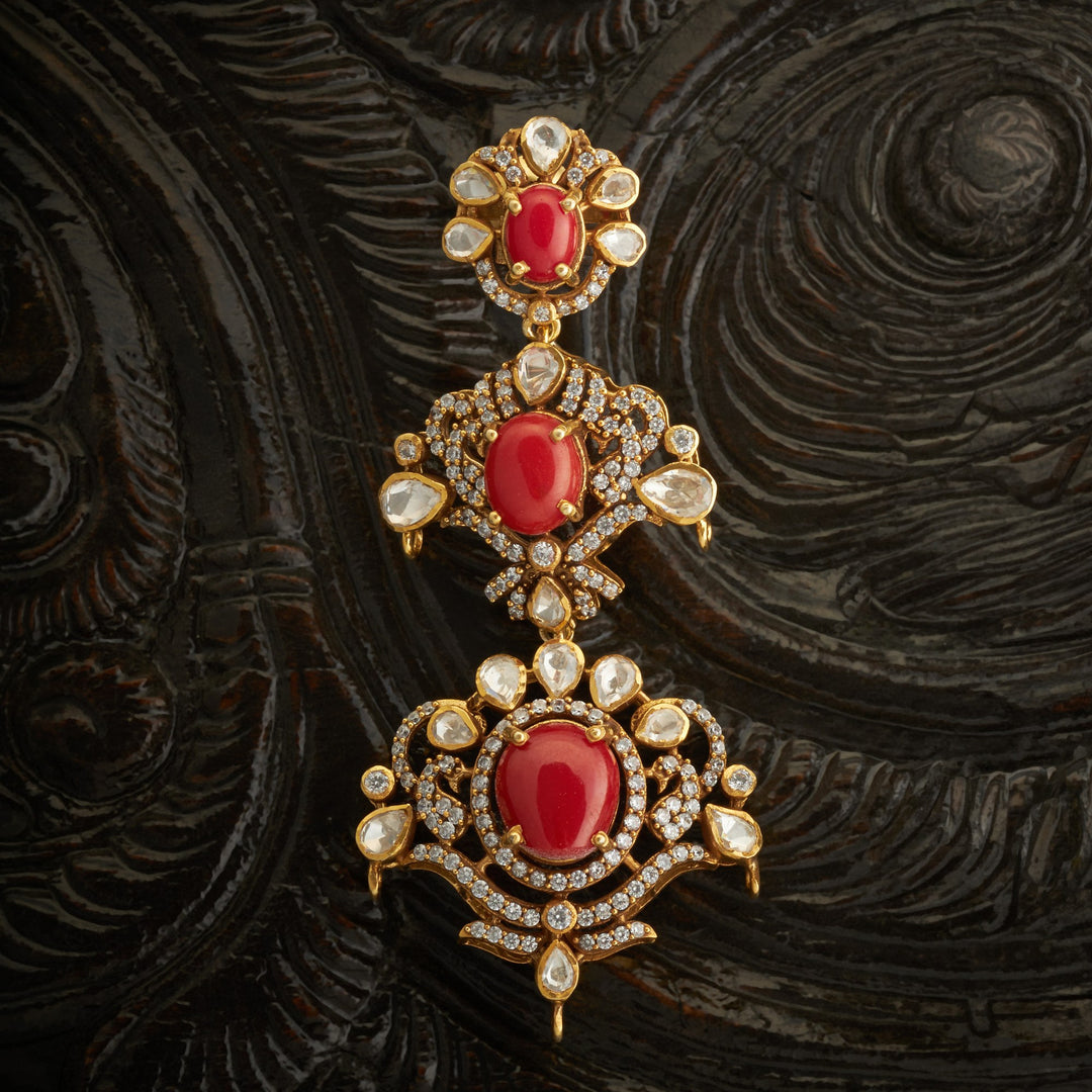Coral-Grace Victorian Danglers