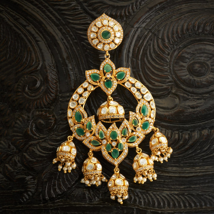 Kamala Crest Moissanite Danglers