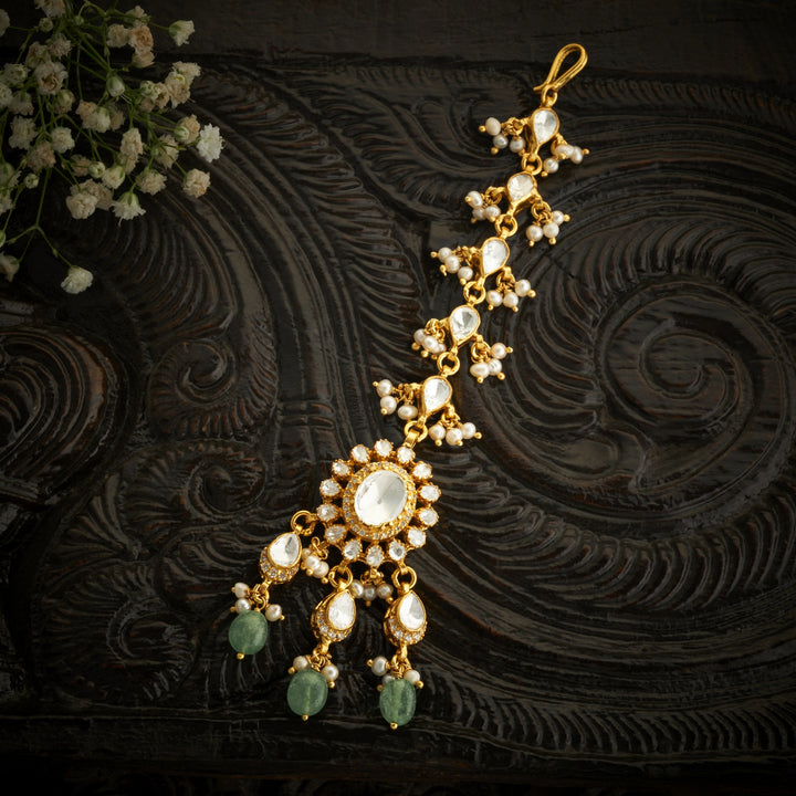 Amodini Moissanite Maang Tikka