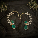 Pear-Green CZ Ear Cuff