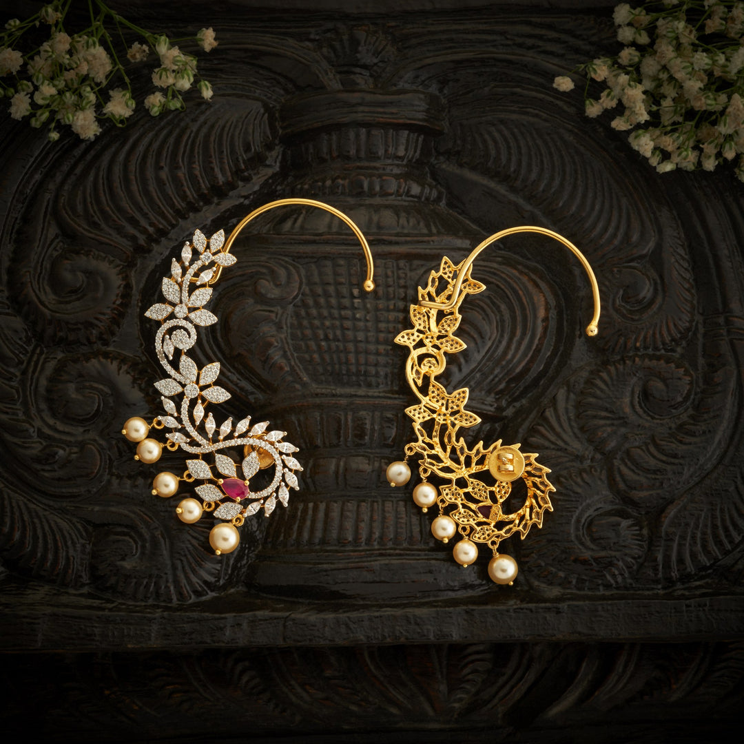 Pear-Flori CZ Ear Cuff