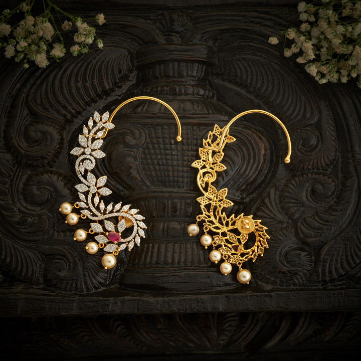Pear-Flori CZ Ear Cuff