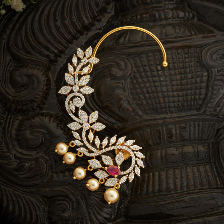 Pear-Flori CZ Ear Cuff