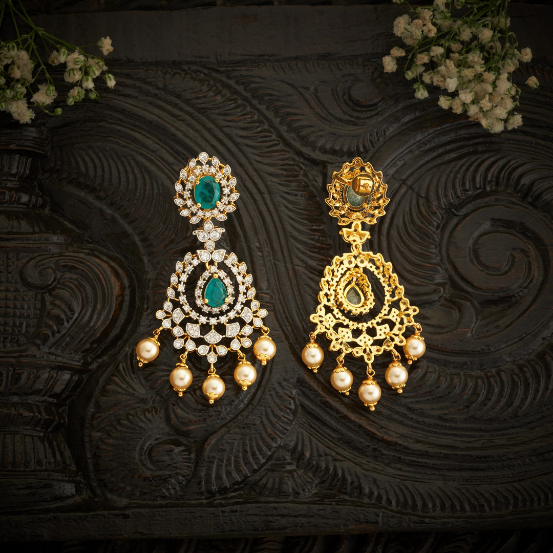 Bloom Fern CZ Danglers