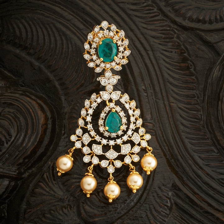 Bloom Fern CZ Danglers