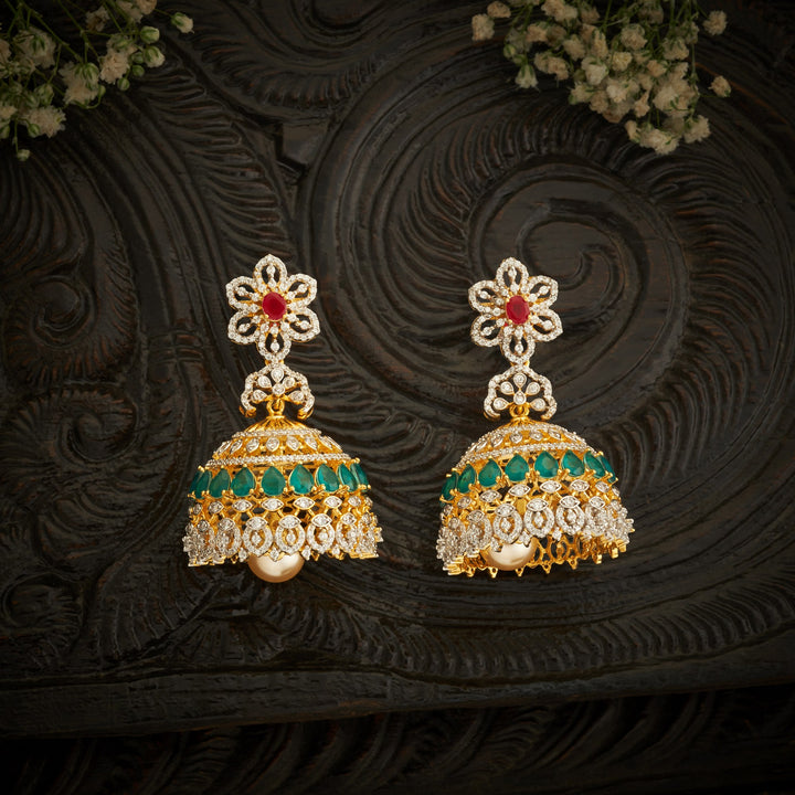 Zariya Bloom CZ Jhumki