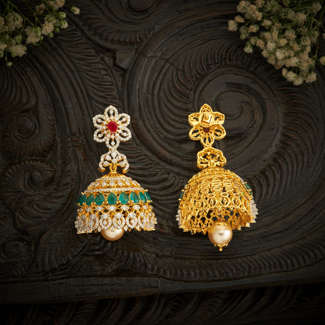 Zariya Bloom CZ Jhumki