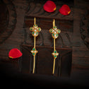 Orchid Kundan Ear Cuff