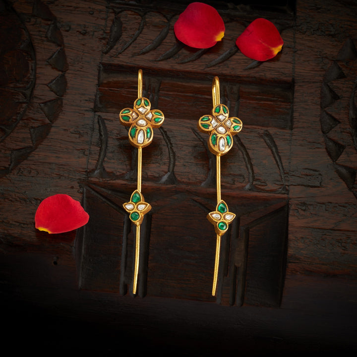 Orchid Kundan Ear Cuff