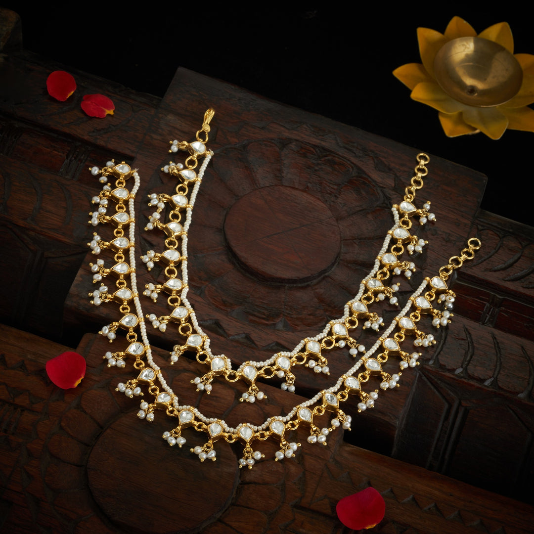 Pear Moissanite Payal