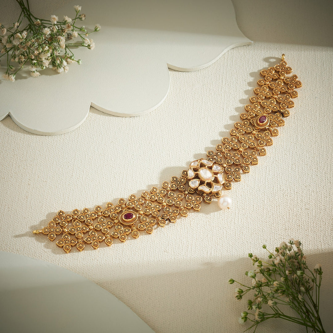 Flora-Link Moissanite Choker