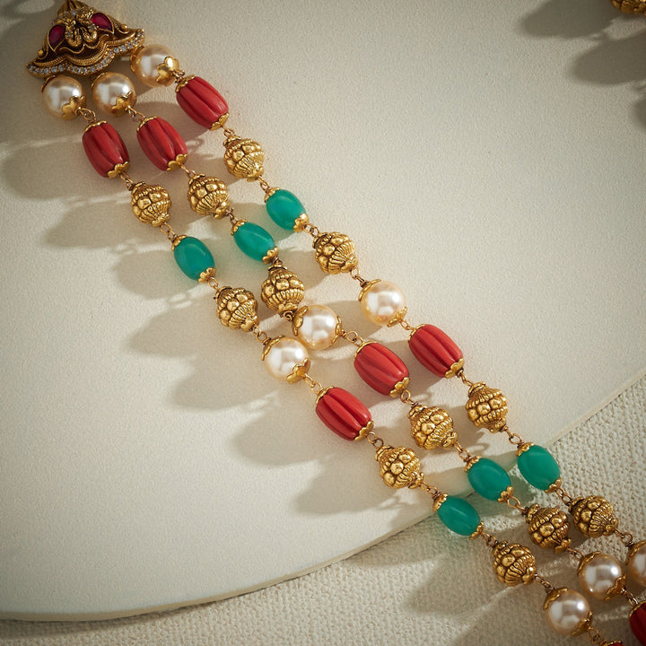 Lakshmi Prabha Temple Necklace