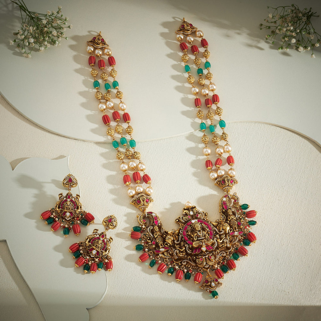 Lakshmi Prabha Temple Necklace