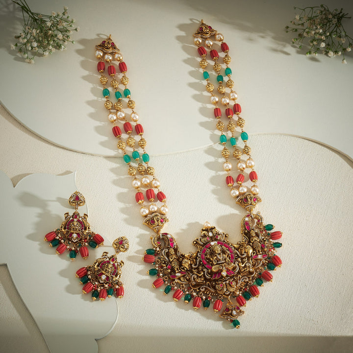 Lakshmi Prabha Temple Necklace