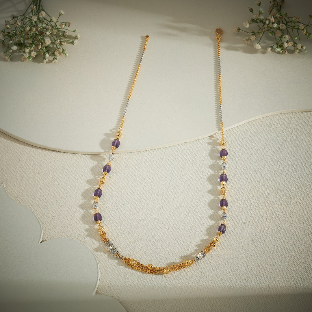 Purple Beads Necklace