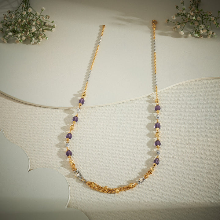 Purple Beads Necklace