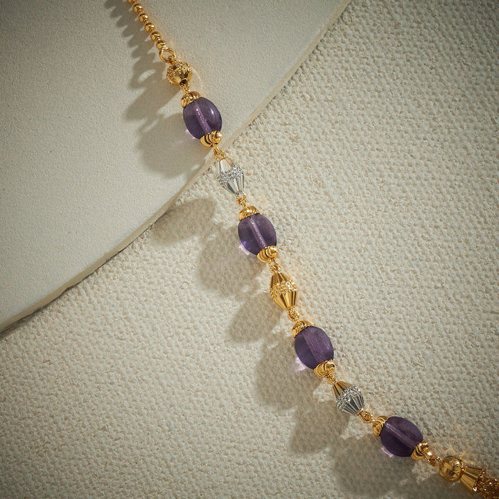 Purple Beads Necklace