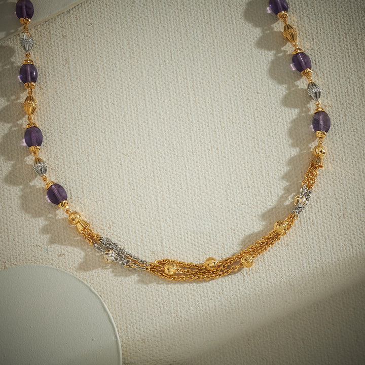 Purple Beads Necklace