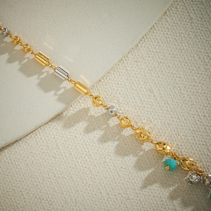 Aquamarine-Blue Beads Necklace