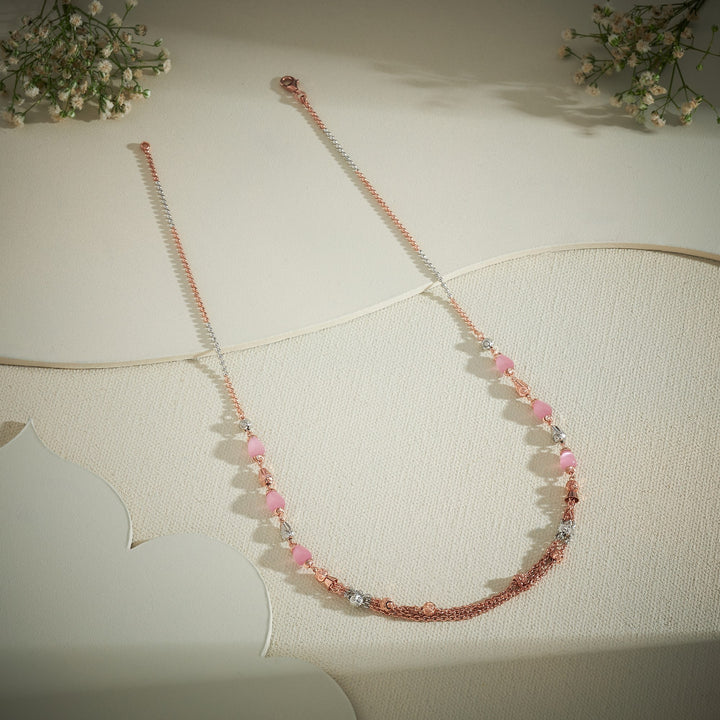 Pinkish Beads Necklace