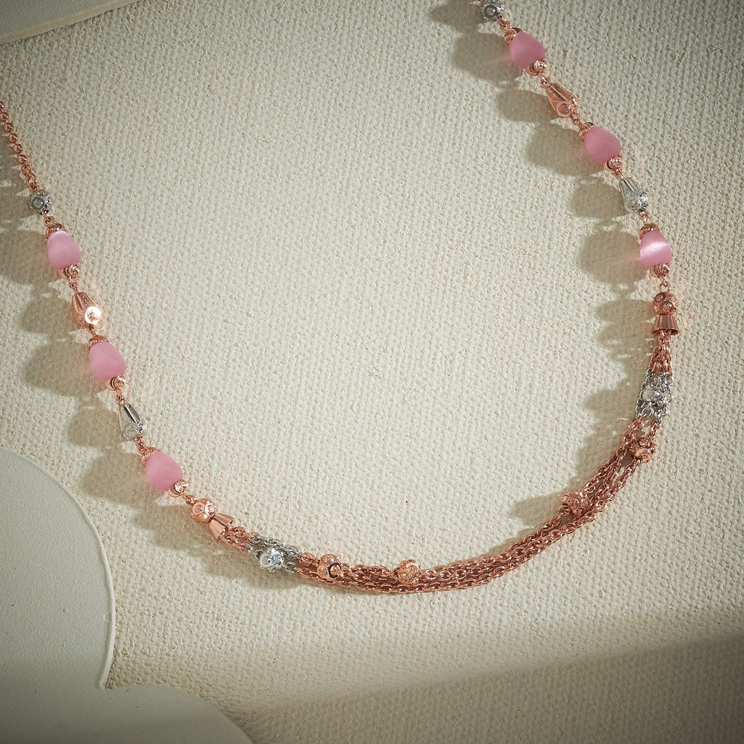 Pinkish Beads Necklace