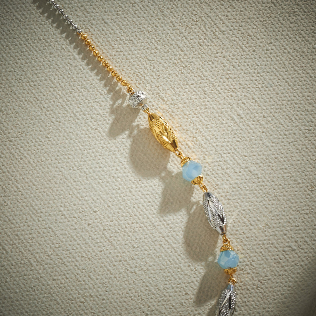 Sea-Blue Beads Necklace