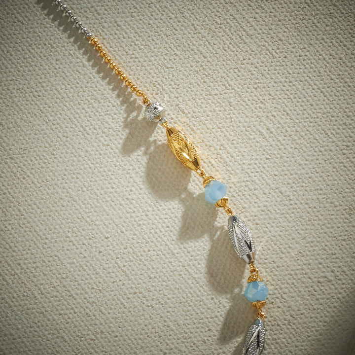 Sea-Blue Beads Necklace