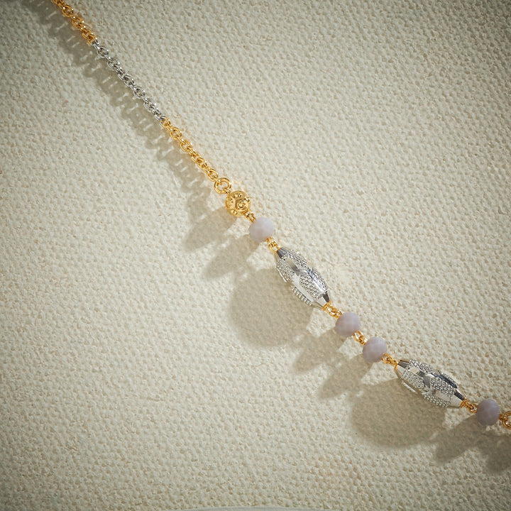 Grey Beads Necklace