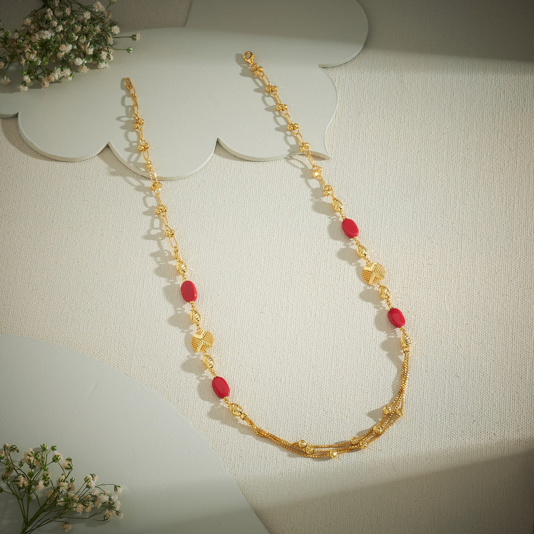 Orange Beads Necklace
