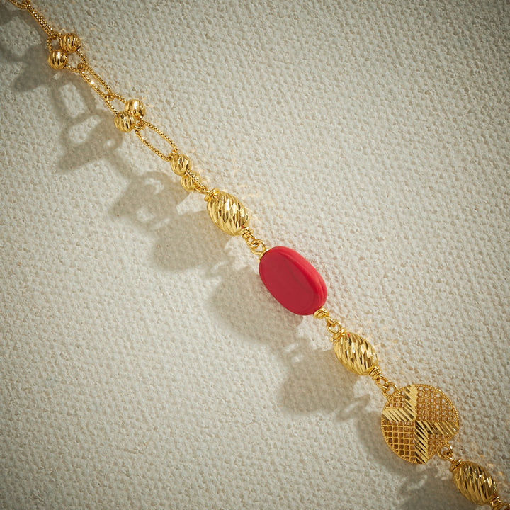 Orange Beads Necklace