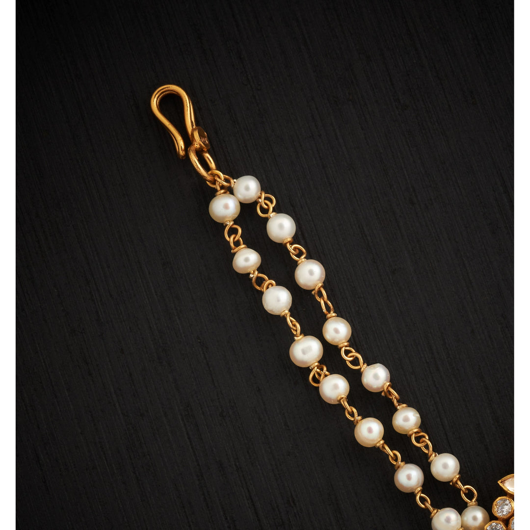 Roshanara Pearl Moissanite Choker Set