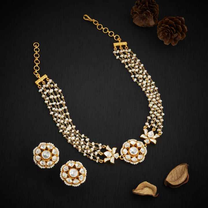 Lotus Serenity Moissanite Choker Set