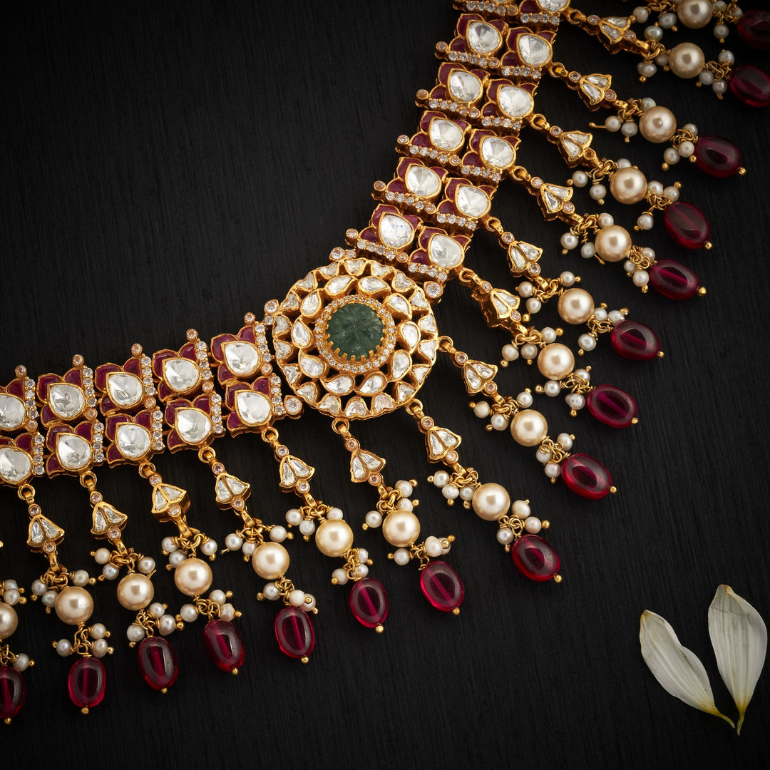 Dilruba Royale Moissanite Choker Set