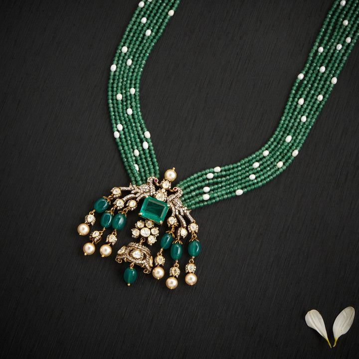 Peacock Crown Victorian Necklace
