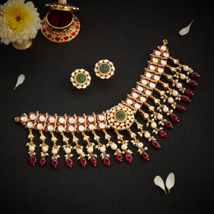 Dilruba Royale Moissanite Choker Set