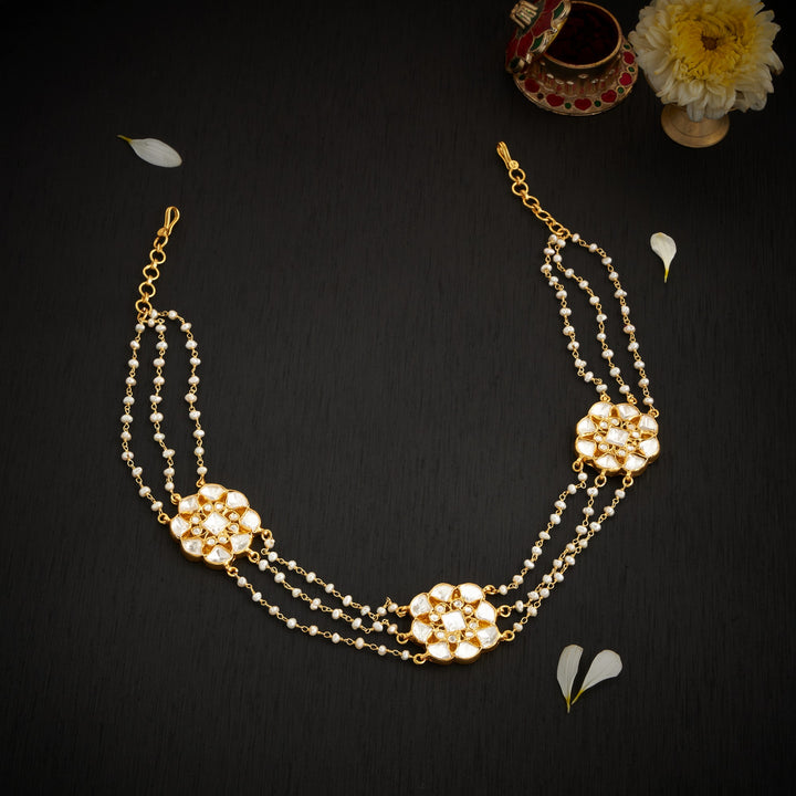 Pearl Moissanite Mathapatti