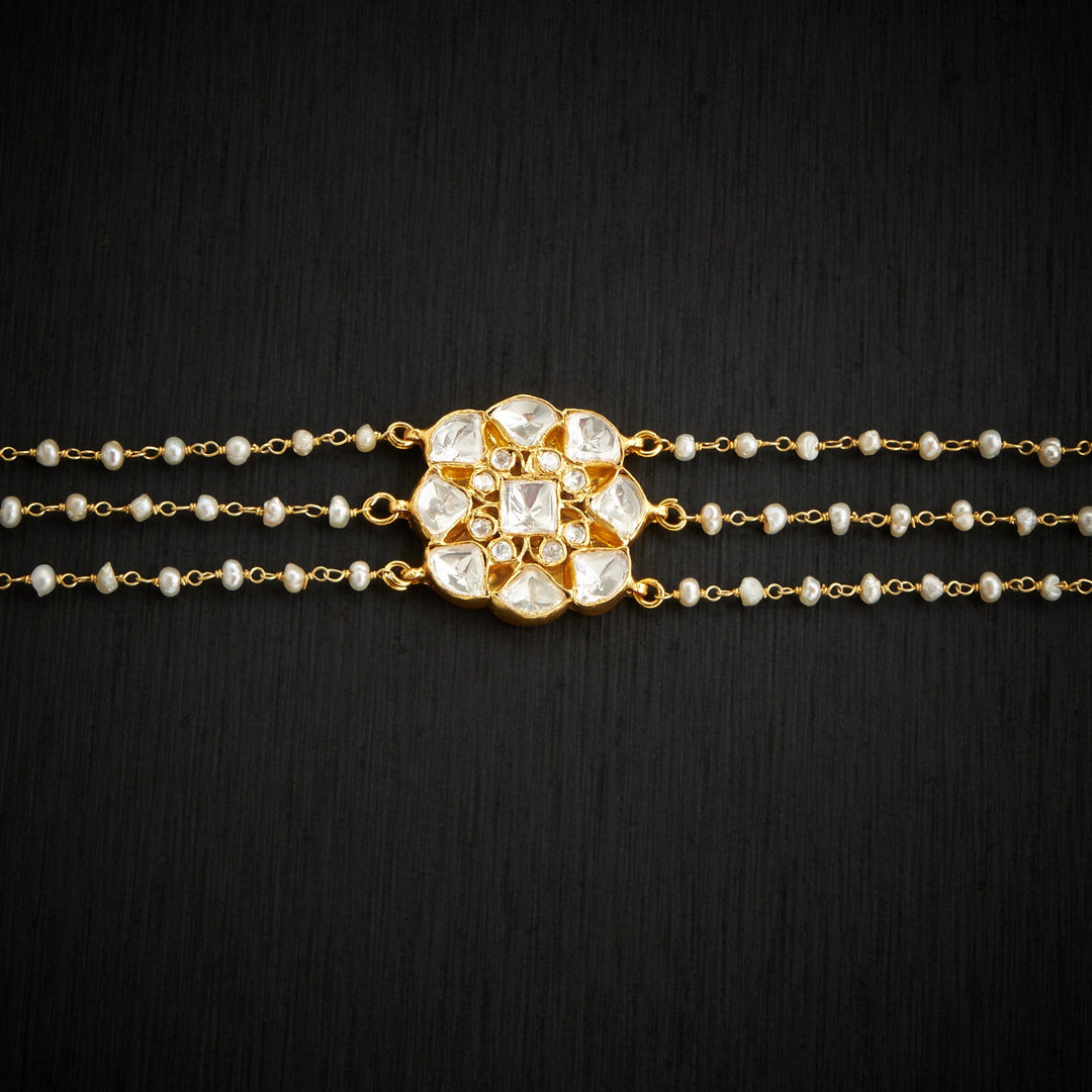 Pearl Moissanite Mathapatti