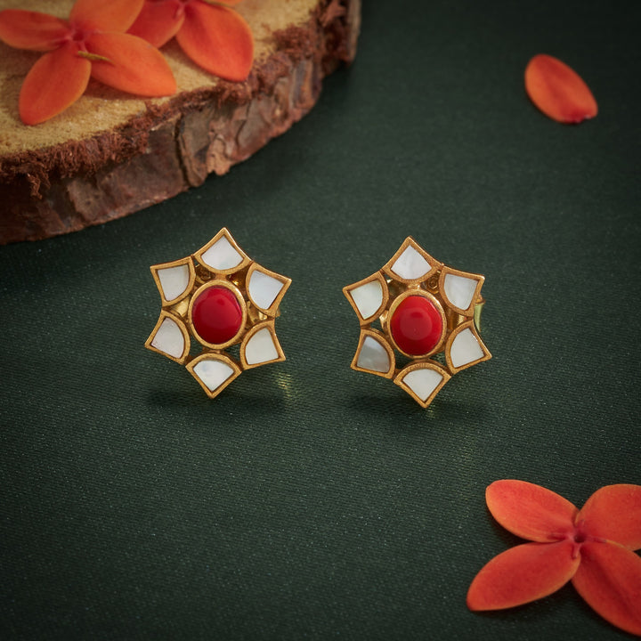 Coral-Flora Studs