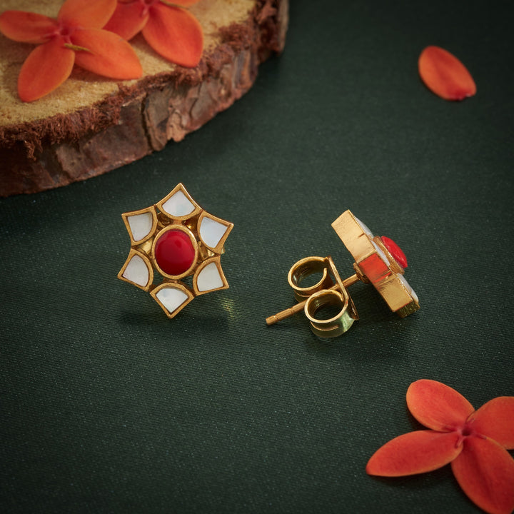 Coral-Flora Studs