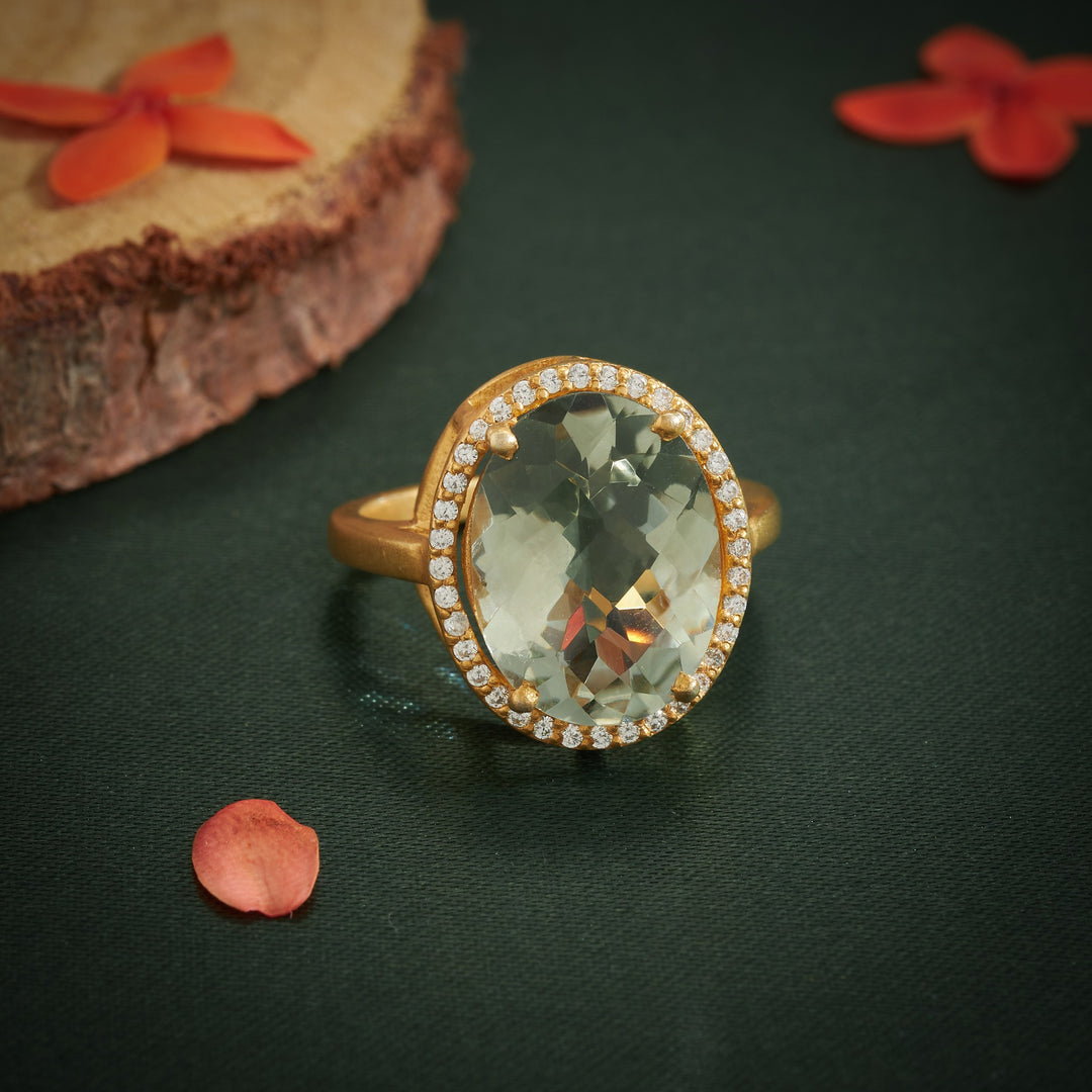 Oval Sparsh Gemstone Ring