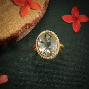 Oval Sparsh Gemstone Ring