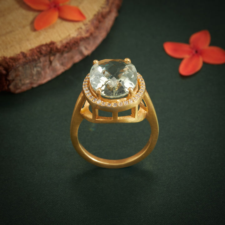Oval Sparsh Gemstone Ring