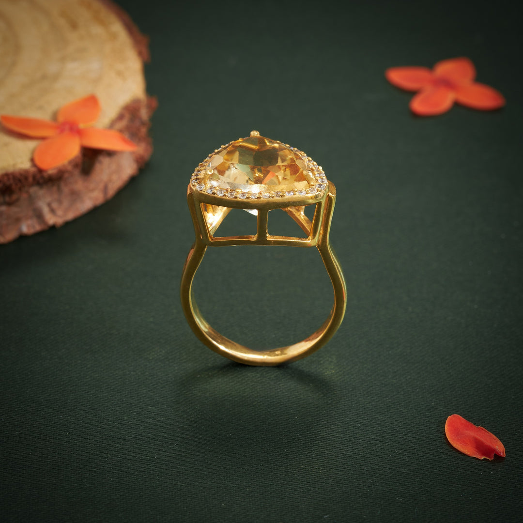 Trio-Spark Gemstone Ring
