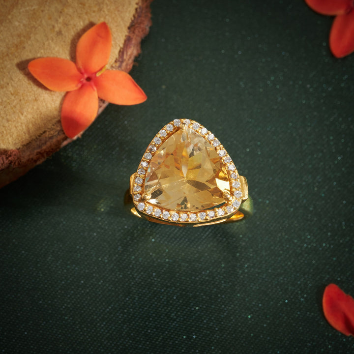 Trio-Spark Gemstone Ring