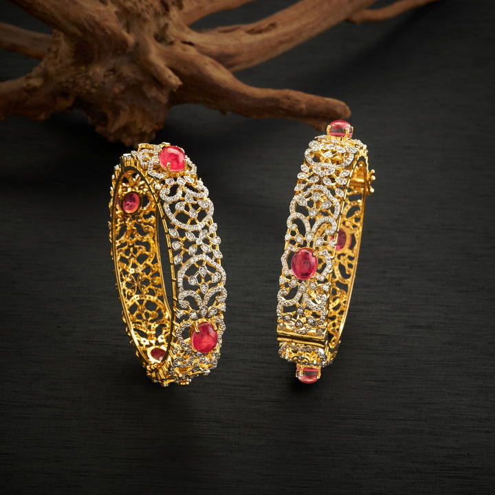 Rose Radiance CZ Bangles
