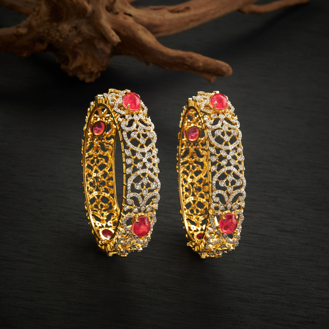 Rose Radiance CZ Bangles