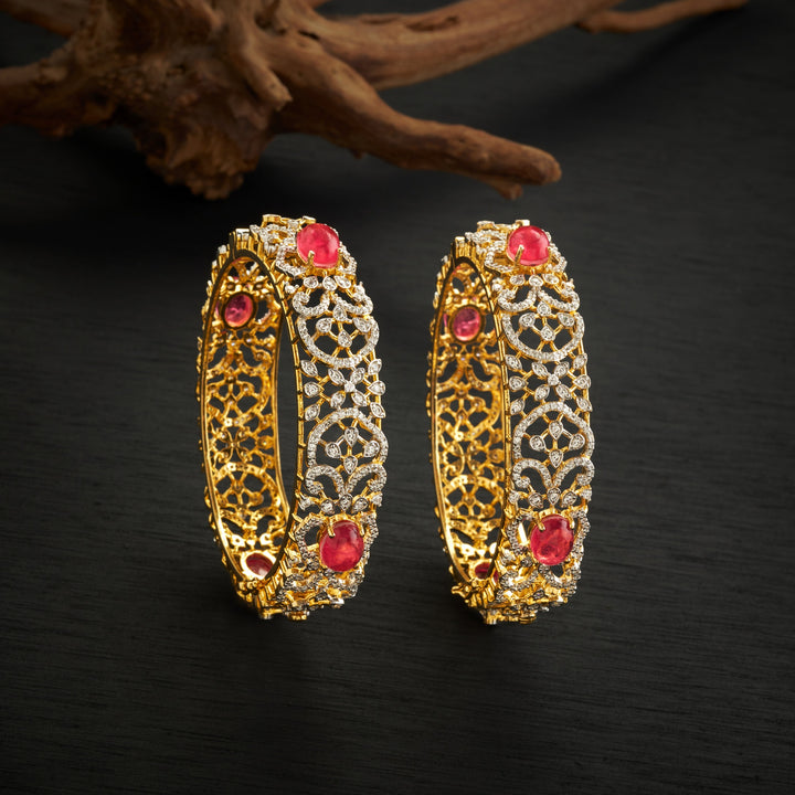 Rose Radiance CZ Bangles