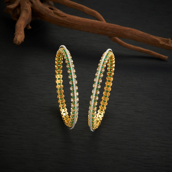 Regal Green CZ Bangles